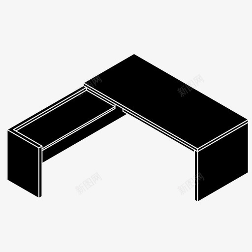 办公桌办公室书房图标svg_新图网 https://ixintu.com 书房 办公室 办公桌 工作区 工作空间 桌子