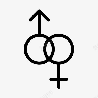 男女象征仪式幸福图标图标