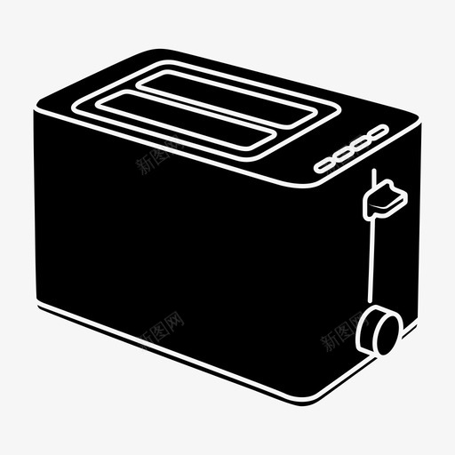 烤面包机电器家用电器图标svg_新图网 https://ixintu.com 家用电器 烤面包机 电器