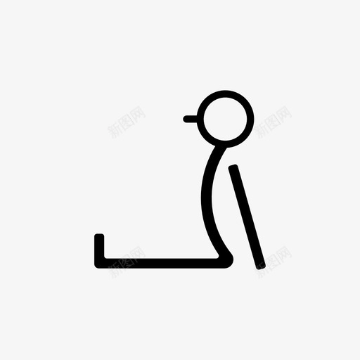 坐着锻炼塑身图标svg_新图网 https://ixintu.com 坐着 塑身 锻炼