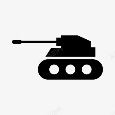 军用坦克战斗动力图标图标