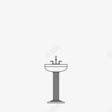 水槽建筑浴室图标图标