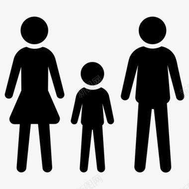 家庭孩子家庭成员图标图标