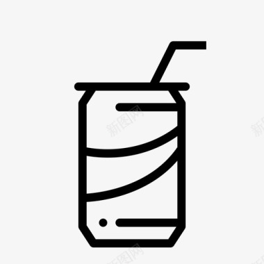 饮料罐苏打水软饮料图标图标