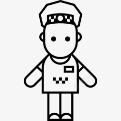 司机工人档案出租车司机人们有趣的工人图标高清图片