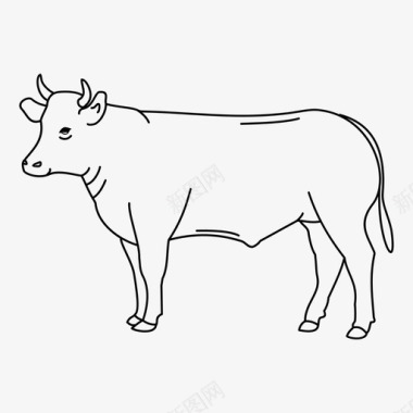 牛牛肉图标图标
