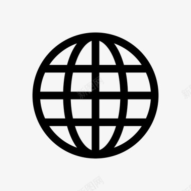 地球仪互联网互联网连接图标图标