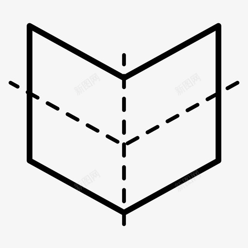 折叠地图折纸图标svg_新图网 https://ixintu.com 地图 折叠 折纸 纸张