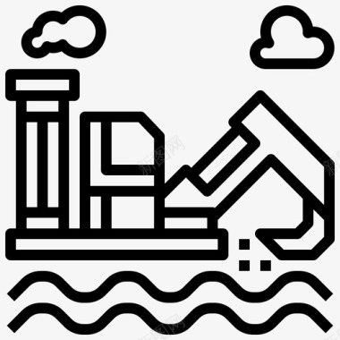 钻机能源工业图标图标