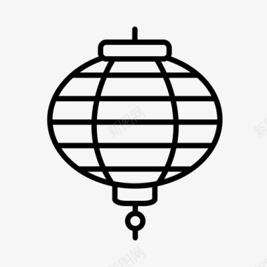 灯笼亚洲佛教图标图标