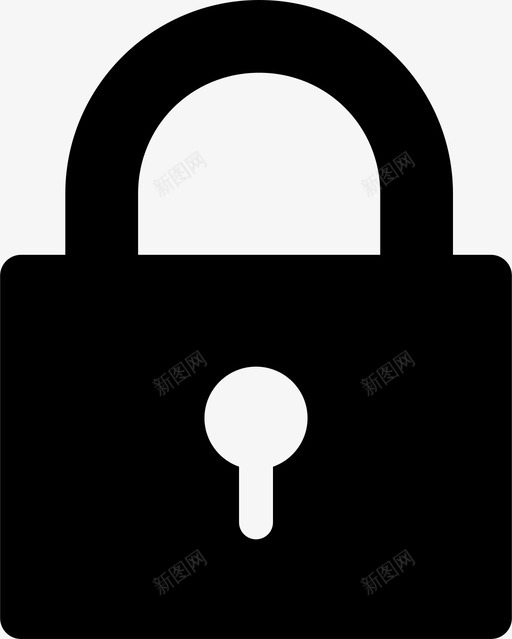 锁挂锁保存图标svg_新图网 https://ixintu.com 保存 安全 手动设置图标 挂锁 锁