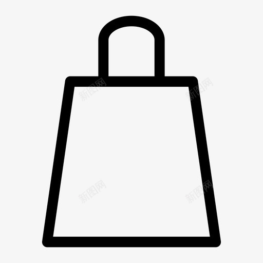购物袋买纸图标svg_新图网 https://ixintu.com 买 纸 购物袋
