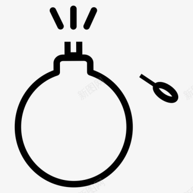 手榴弹原子弹炸弹图标图标