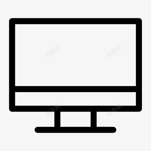 屏幕计算机液晶显示器图标svg_新图网 https://ixintu.com 屏幕 显示器 液晶显示器 电视 硬件介质 计算机