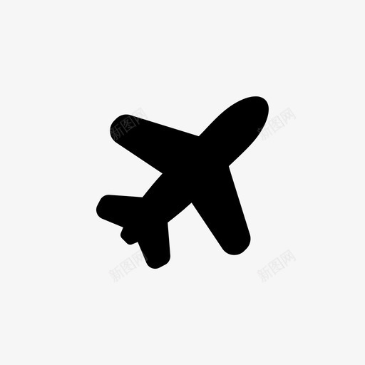 飞行飞机到达图标svg_新图网 https://ixintu.com 到达 旅游 旅行 离开 飞机 飞行