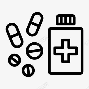 药品胶囊药物图标图标