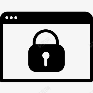 锁浏览器隐私安全图标图标