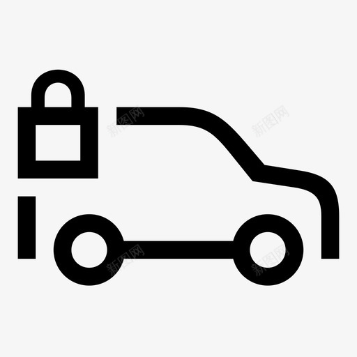 锁车保险箱运输图标svg_新图网 https://ixintu.com 保险箱 运输 锁车