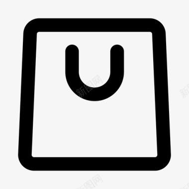 2，	袋,购买,商店,购物,电子商务,篮,线性,扁平,填充,单色,简约,圆润图标