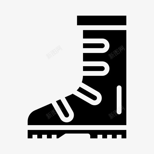 靴子服装鞋类图标svg_新图网 https://ixintu.com 冬 冬奥会 服装 防护 雪 靴子 鞋类