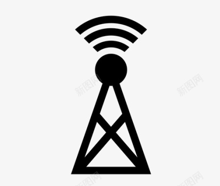 无线天线网络技术图标图标