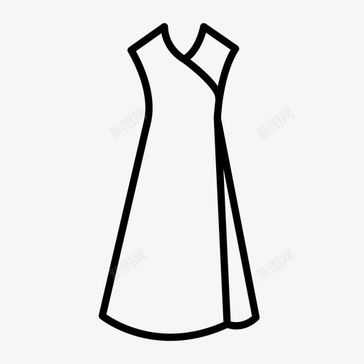 服装时装太阳裙图标svg_新图网 https://ixintu.com 太阳裙 女装 时装 服装