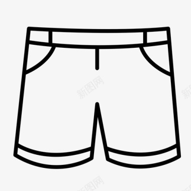 热裤时尚短裤图标图标