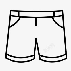 女式短裤热裤时尚短裤图标高清图片