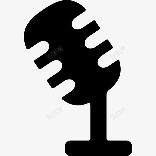 弧形话筒技术扩音器和话筒图标svg_新图网 https://ixintu.com 弧形话筒 扩音器和话筒 技术