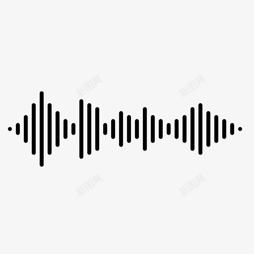 声波均衡器噪音图标svg_新图网 https://ixintu.com 噪音 均衡器 声波 声音 录音