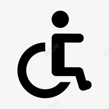 轮椅残疾人通道健康1图标图标