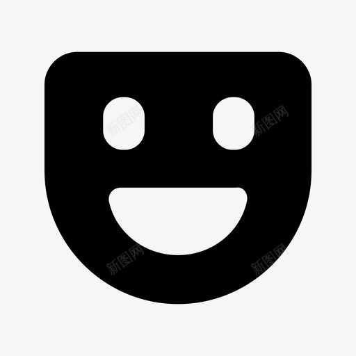 面具喜剧微笑图标svg_新图网 https://ixintu.com 可爱的安卓套装 喜剧 微笑 脱口秀 面具
