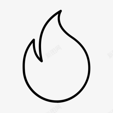 火篝火火焰图标图标