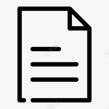 页面文档纸张图标图标