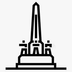 胜利纪念碑胜利纪念碑曼谷大厦图标高清图片