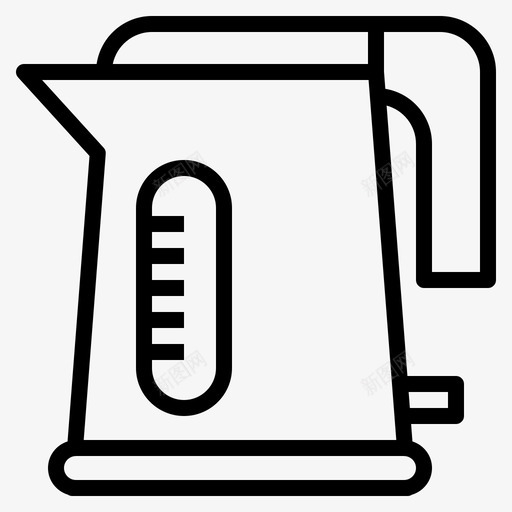 电水壶电热壶热水图标svg_新图网 https://ixintu.com 厨房 厨房用具 水 热水 电水壶 电热壶