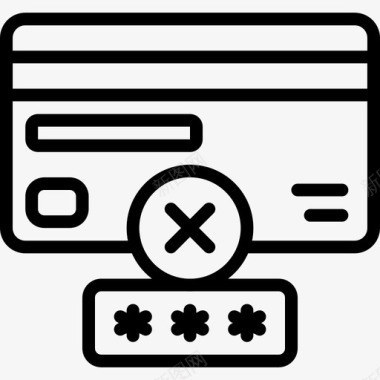 卡失败密码数据安全图标图标