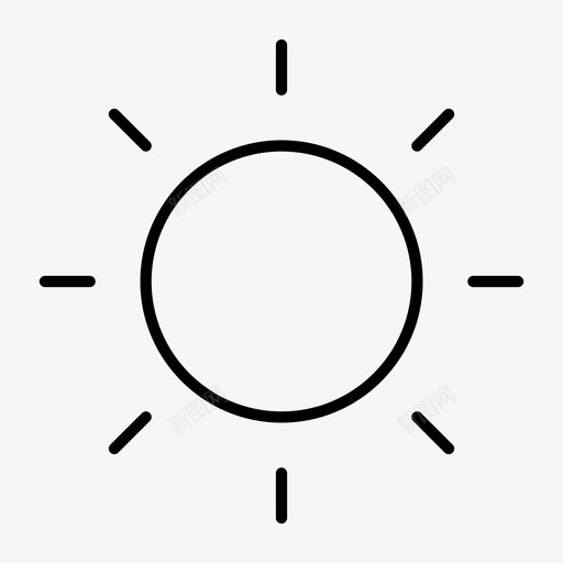 太阳自然科学图标svg_新图网 https://ixintu.com 天气 太阳 星星 科学 自然