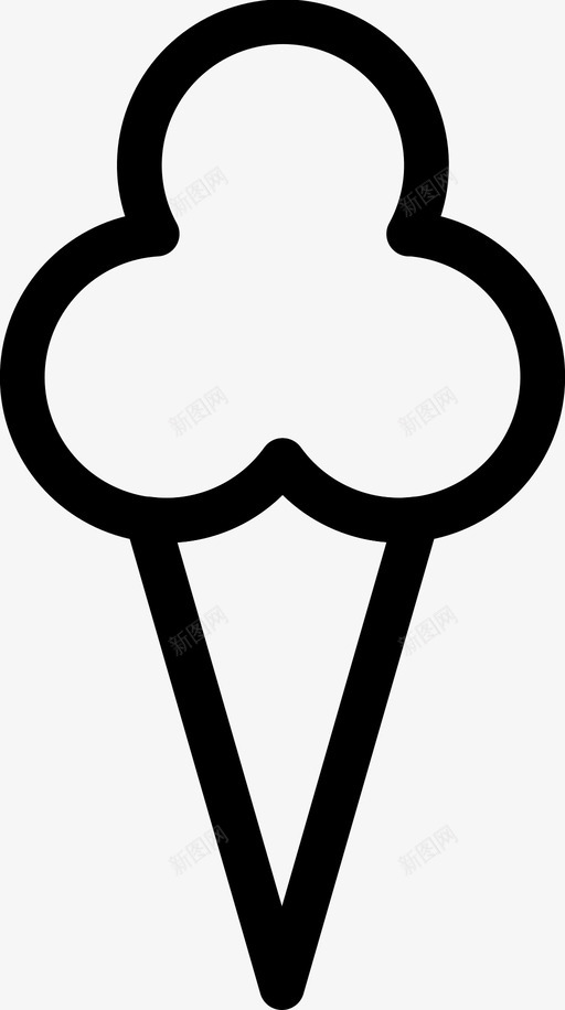 冰淇淋筒酷冰淇淋图标svg_新图网 https://ixintu.com 冰淇淋 冰淇淋筒 甜的 酷