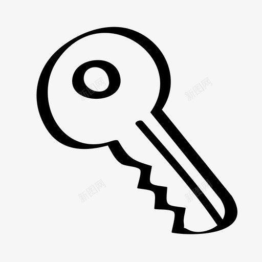 钥匙手绘兔子图标svg_新图网 https://ixintu.com 兔子图标 手绘 钥匙