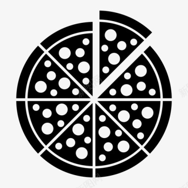 披萨舒适食品吃图标图标