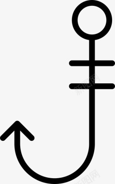 鱼钩鱼饵渔场图标图标