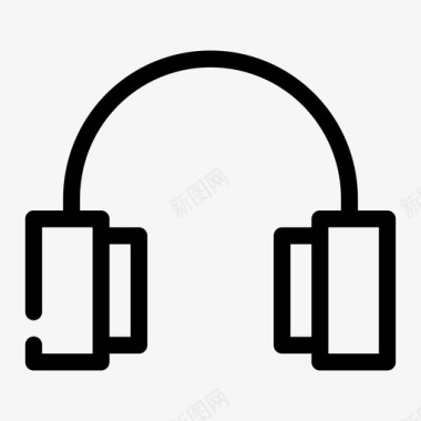 耳机音频音乐播放器图标图标