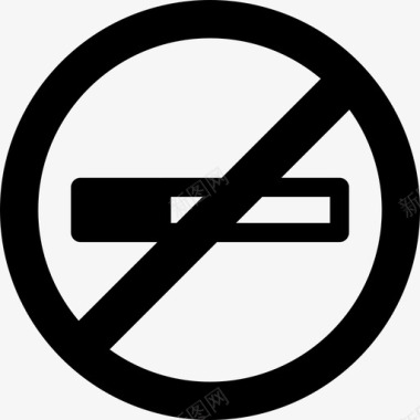 禁止吸烟标志地图和旗帜机场航站楼图标图标