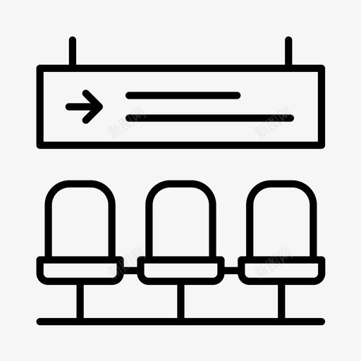 候诊室银行商业图标svg_新图网 https://ixintu.com 候诊室 商业 股票市场 金融 银行