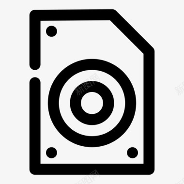 硬盘驱动器文件内存图标图标