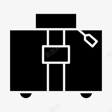 手提箱公文包旅行图标图标