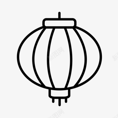 灯笼亚洲佛教图标图标