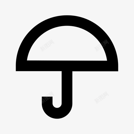伞保护下雨图标svg_新图网 https://ixintu.com 下雨 伞 保护 支撑