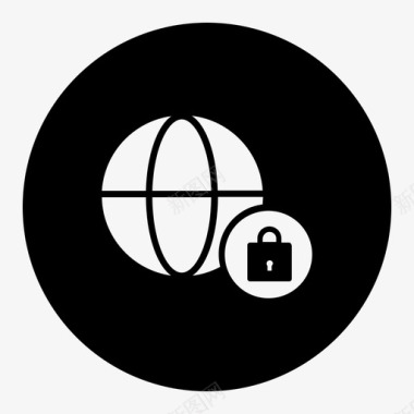 网络安全全局安全需要密码图标图标